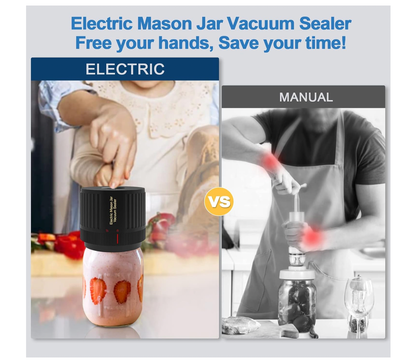 Magic electric mason jar sealer - Bevelse