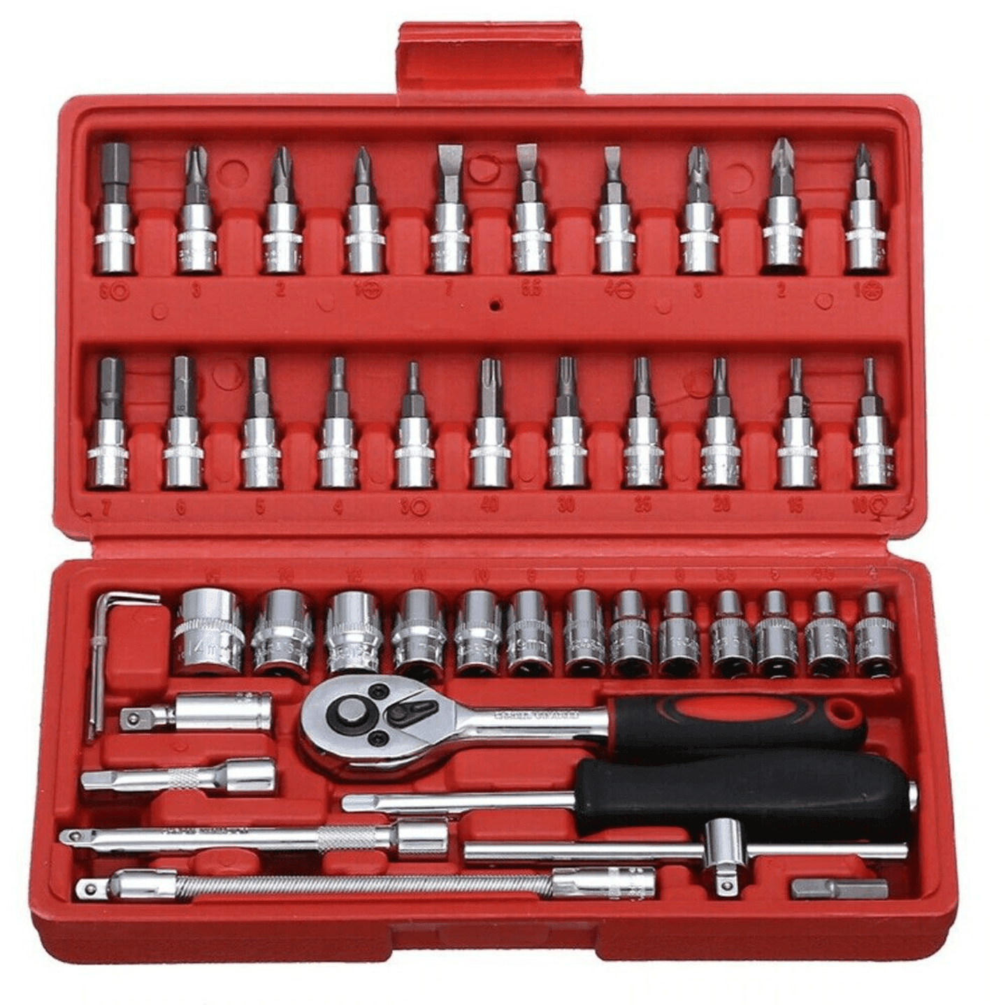 46pcs Wrench Tool Set with Handle For Sale
